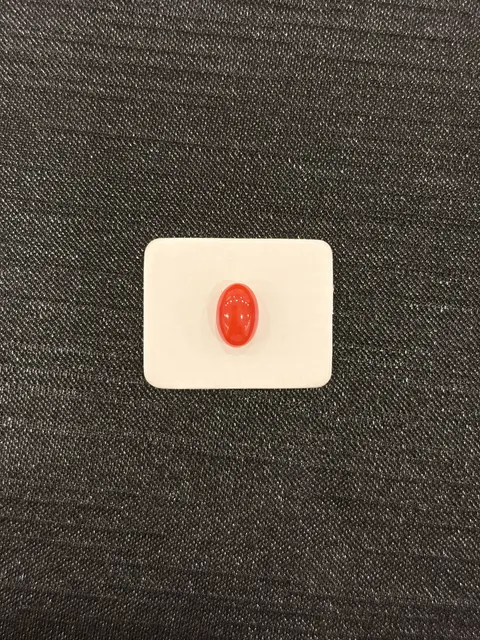 紅色珊瑚・橢圓弧面琢型 COA-L0-00102