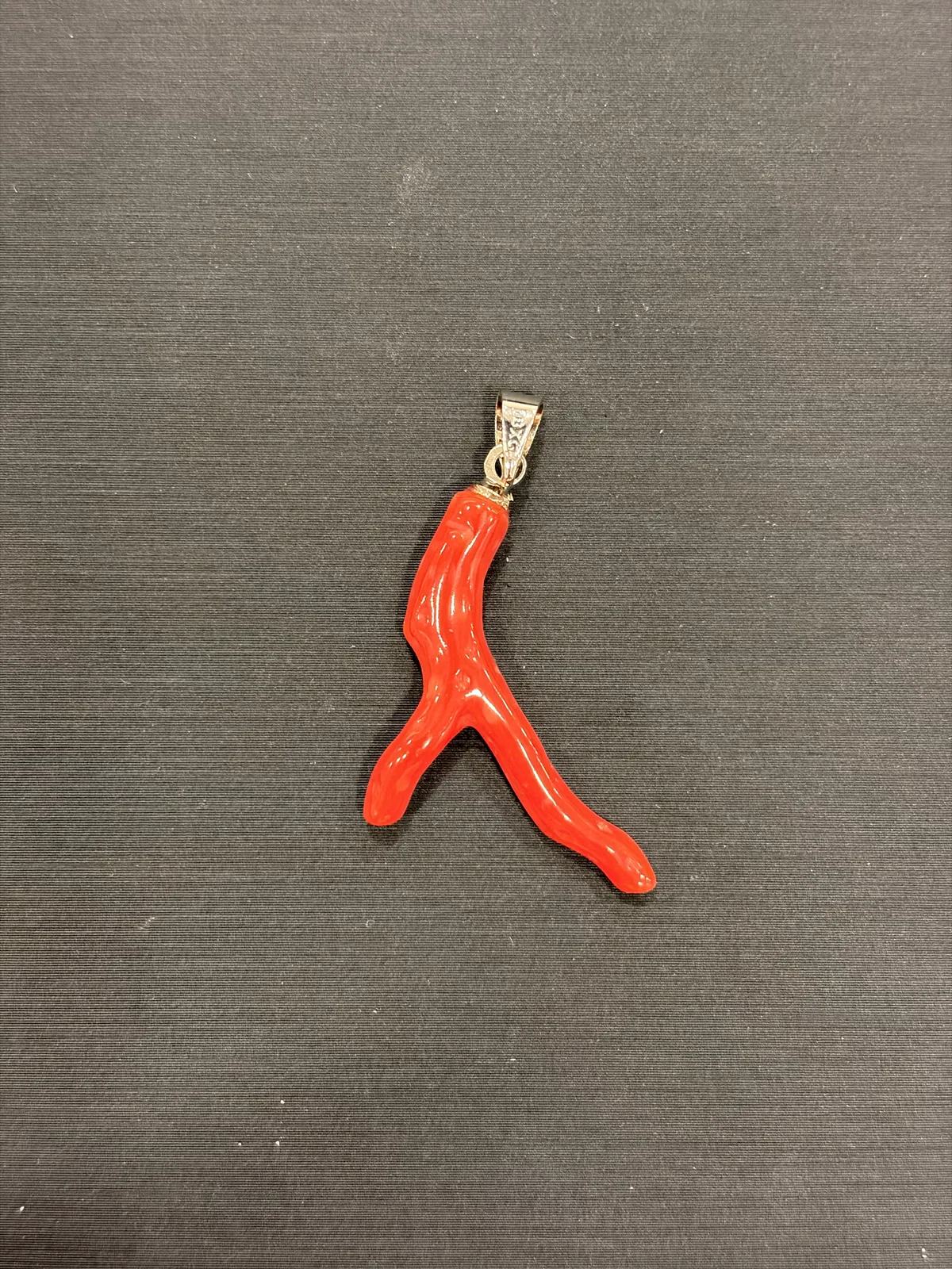 紅色珊瑚・珊瑚枝墜子 COA-PS-00081