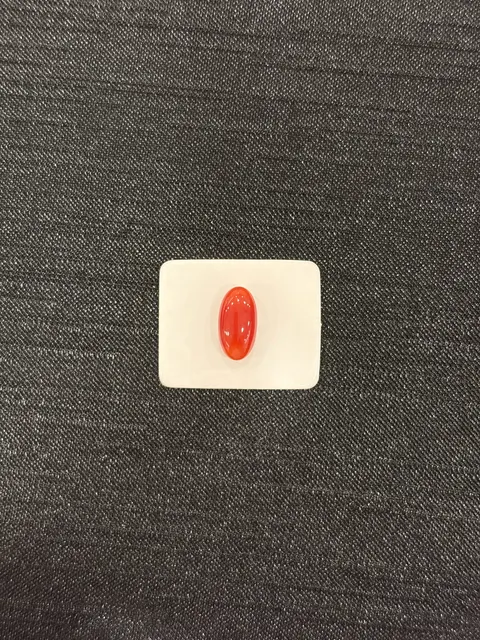 紅色珊瑚・橢圓弧面琢型 COA-L0-00087