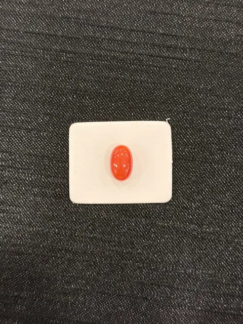 紅色珊瑚・橢圓弧面琢型 COA-L0-00093