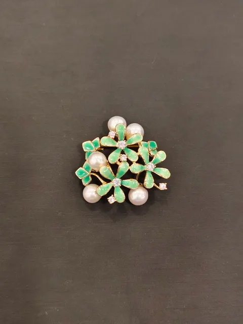 白色珍珠・珍珠胸針 PEA-AA-00039