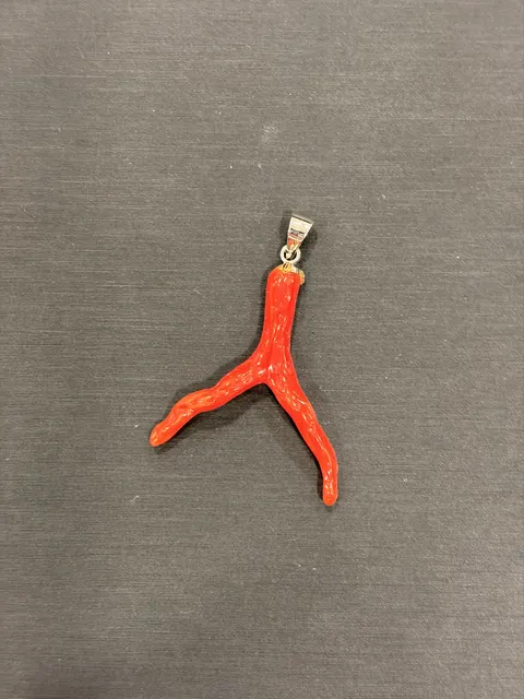 紅色珊瑚・珊瑚枝墜子 COA-PS-00042