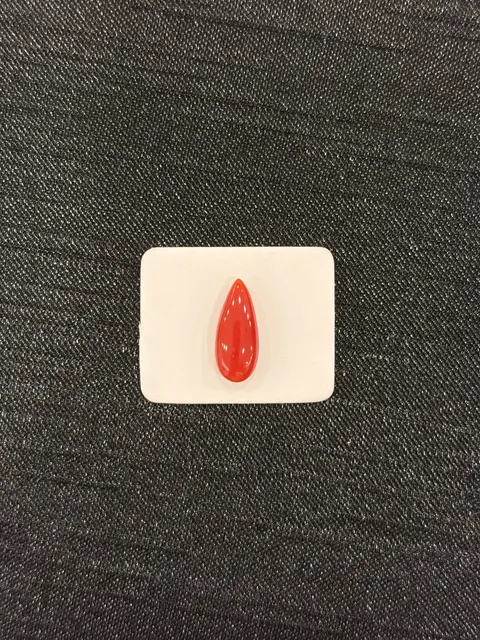 紅色珊瑚・水滴弧面琢型 COA-L0-00108