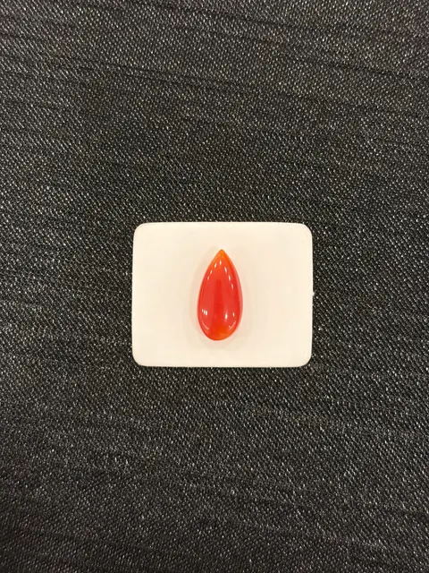 紅色珊瑚・水滴弧面琢型 COA-L0-00109