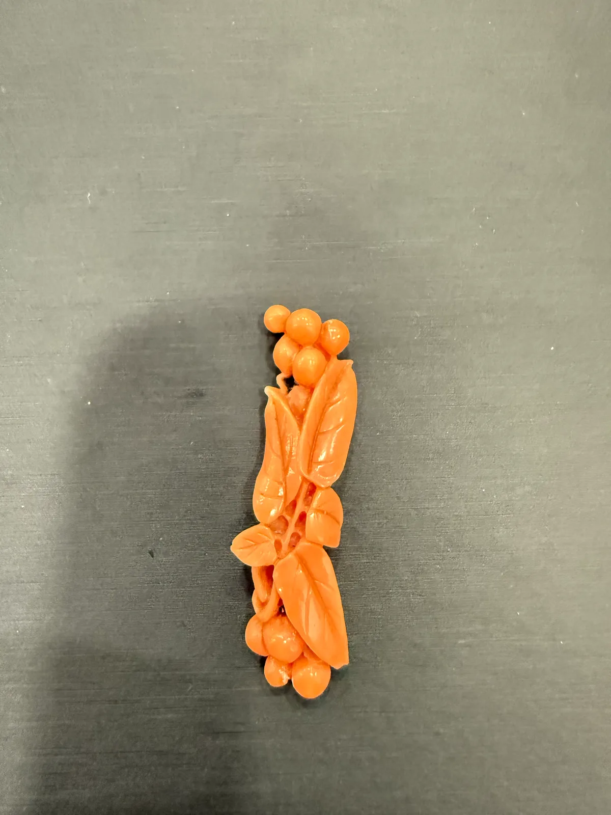 橘紅色珊瑚・珊瑚雕件 COA-C0-00001