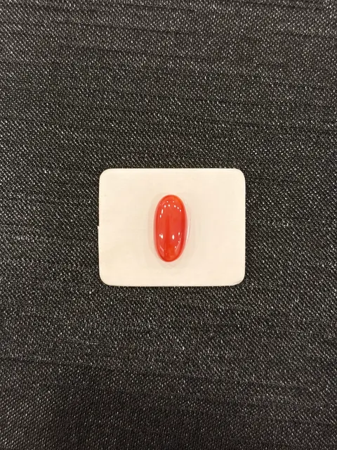 紅色珊瑚・橢圓弧面琢型 COA-L0-00103
