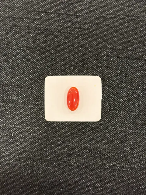 紅色珊瑚・橢圓弧面琢型 COA-L0-00098