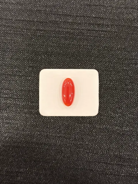紅色珊瑚・橢圓弧面琢型 COA-L0-00090