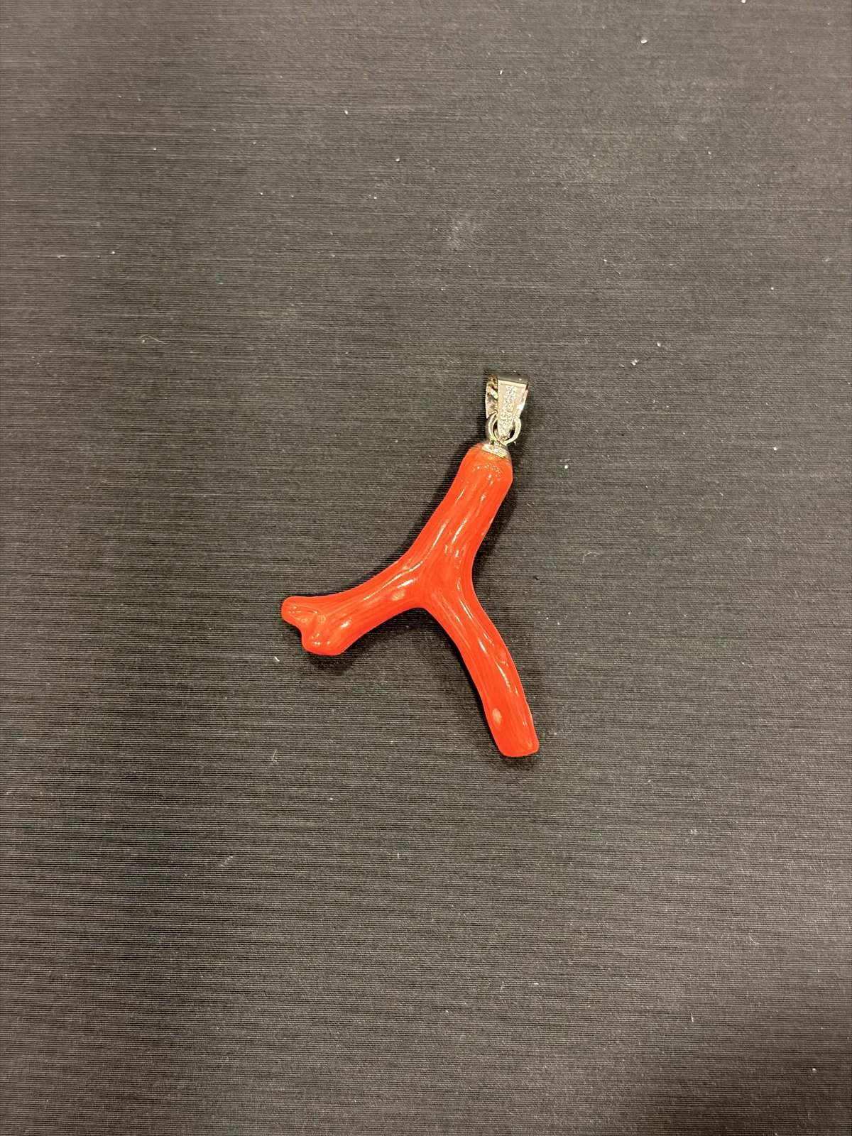 紅色珊瑚・珊瑚枝墜子 COA-PS-00015