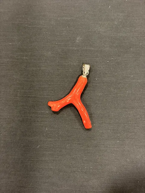 紅色珊瑚・珊瑚枝墜子 COA-PS-00015