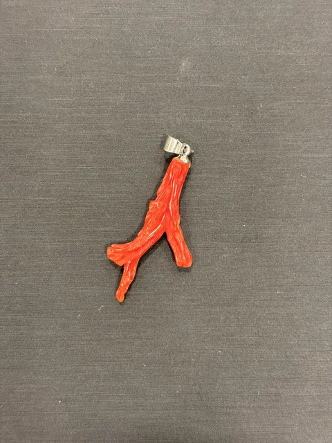 紅色珊瑚・珊瑚枝墜子 COA-PS-00070