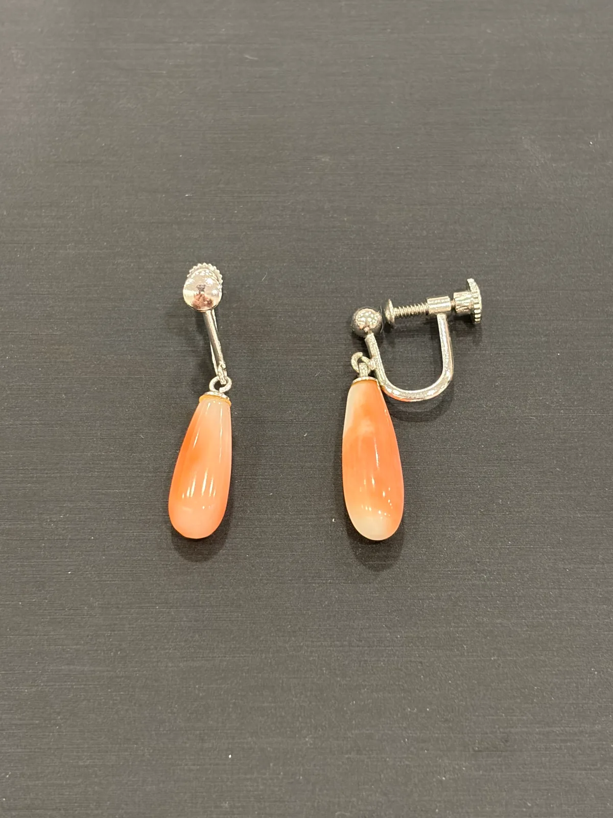 粉紅色珊瑚・耳環一對 COA-ES-00002
