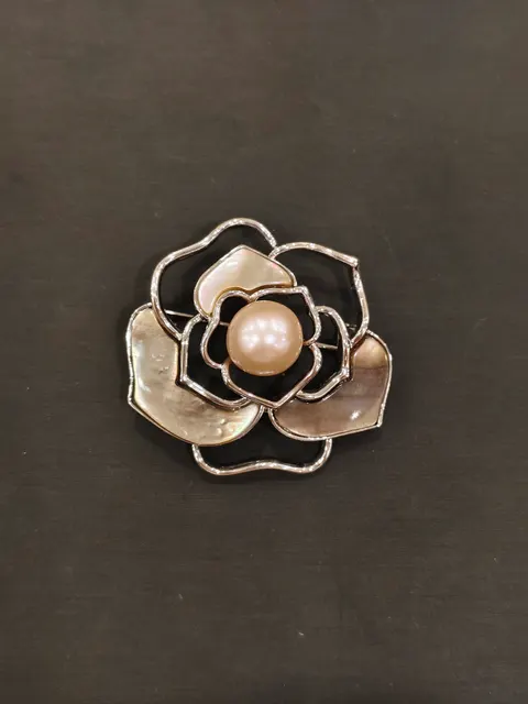 粉色珍珠・珍珠胸針 PEA-AA-00003