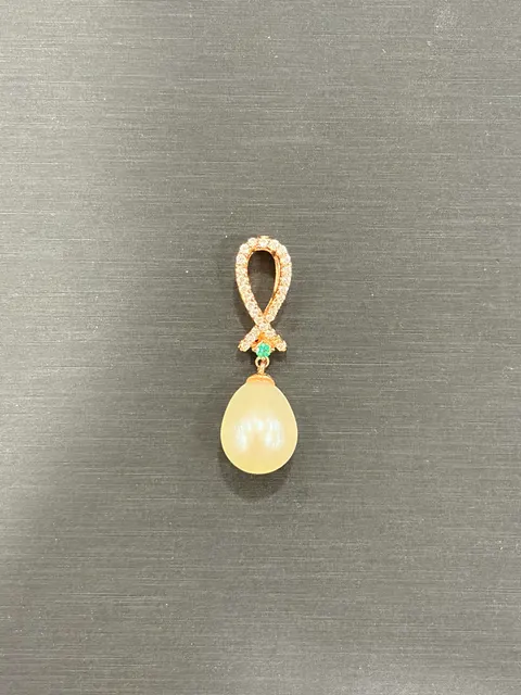 白色珍珠・珍珠墜子 PEA-PS-00002