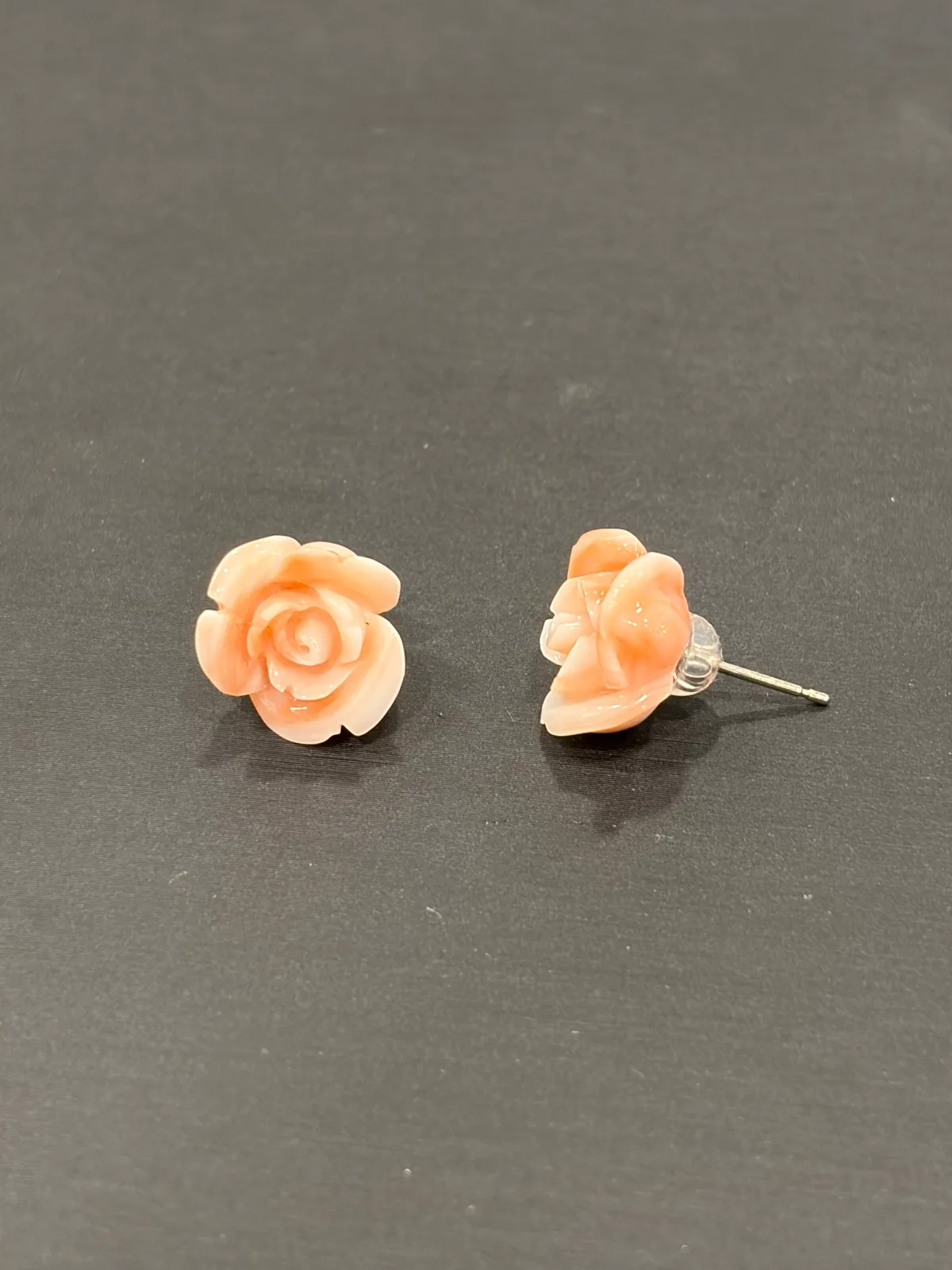 粉紅色珊瑚・珊瑚耳環一對 COA-ES-00008