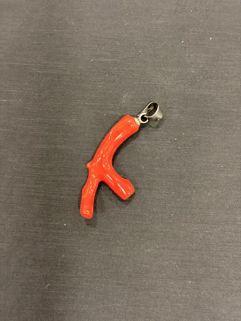 紅色珊瑚・珊瑚枝墜子 COA-PS-00020