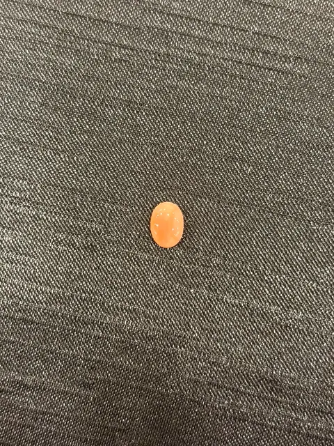 橘紅色珊瑚・橢圓弧面琢型 COA-L0-00072