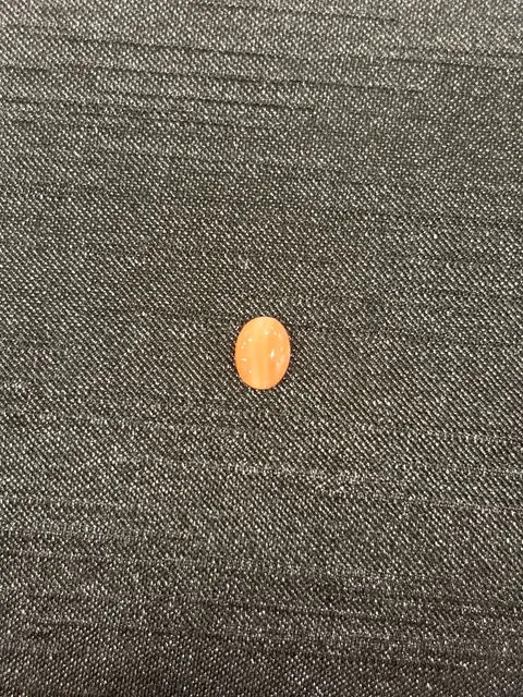 橘紅色珊瑚・橢圓弧面琢型 COA-L0-00075