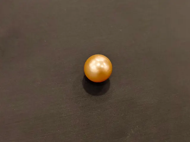 黃色珍珠・圓珠 PEA-L0-00018