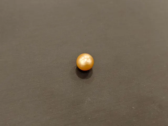 黃色珍珠・圓珠 PEA-L0-00016