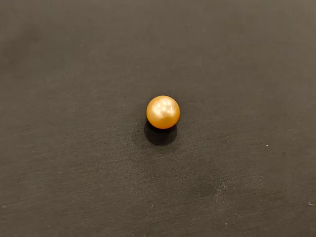 黃色珍珠・圓珠 PEA-L0-00015
