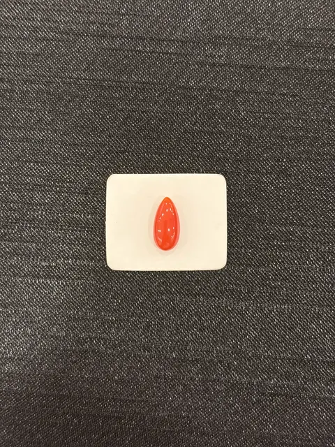 紅色珊瑚・水滴弧面琢型 COA-L0-00110