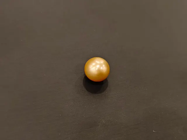 黃色珍珠・圓珠 PEA-L0-00017