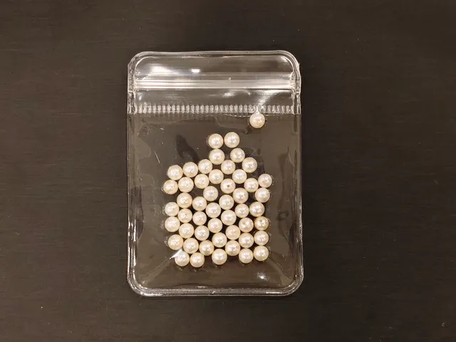 白色珍珠・圓珠 PEA-L0-00011