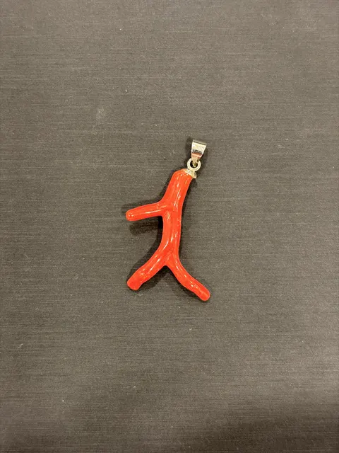 紅色珊瑚・珊瑚枝墜子 COA-PS-00066