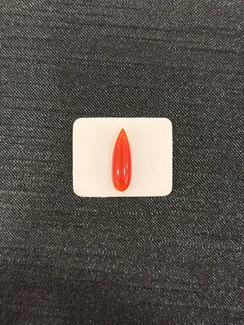 紅色珊瑚・水滴弧面琢型 COA-L0-00111