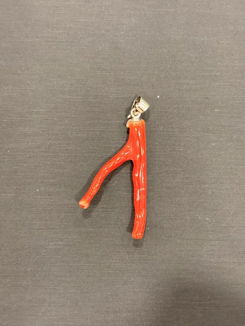 紅色珊瑚・珊瑚枝墜子 COA-PS-00057