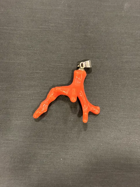 紅色珊瑚・珊瑚枝墜子 COA-PS-00069