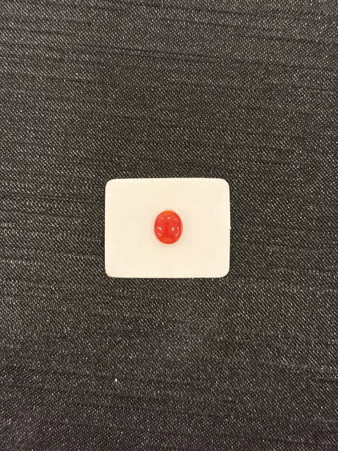 紅色珊瑚・橢圓弧面琢型 COA-L0-00088