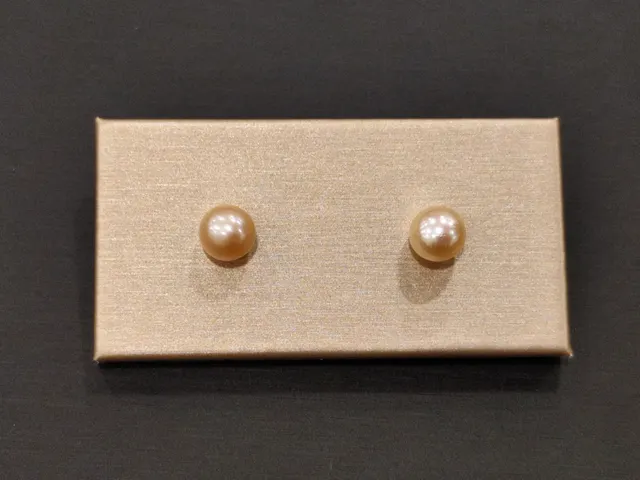 黃 / 粉珍珠・珍珠耳針 PEA-EK-00008