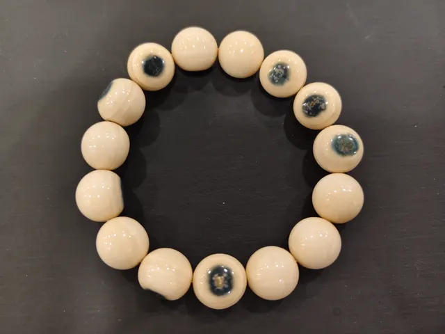 猛瑪象牙・手串珠 IVO-B0-00038