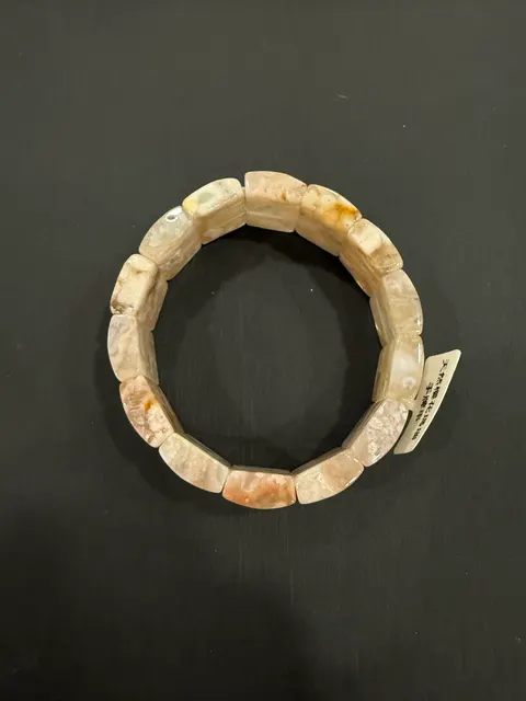 白色(無色)瑪瑙・手珠串 AGA-B-0-00019