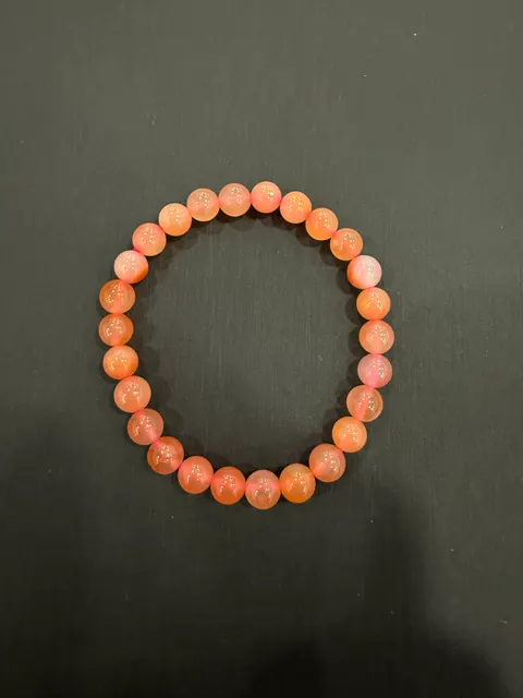 粉色瑪瑙・手珠串 AGA-B-0-00022