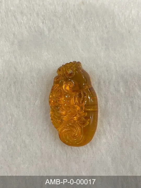 綠珀雕件 AMB-P-0-00017