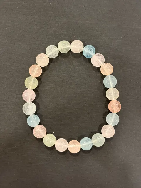 多色綠柱石・手串珠 BER-B-0-00002