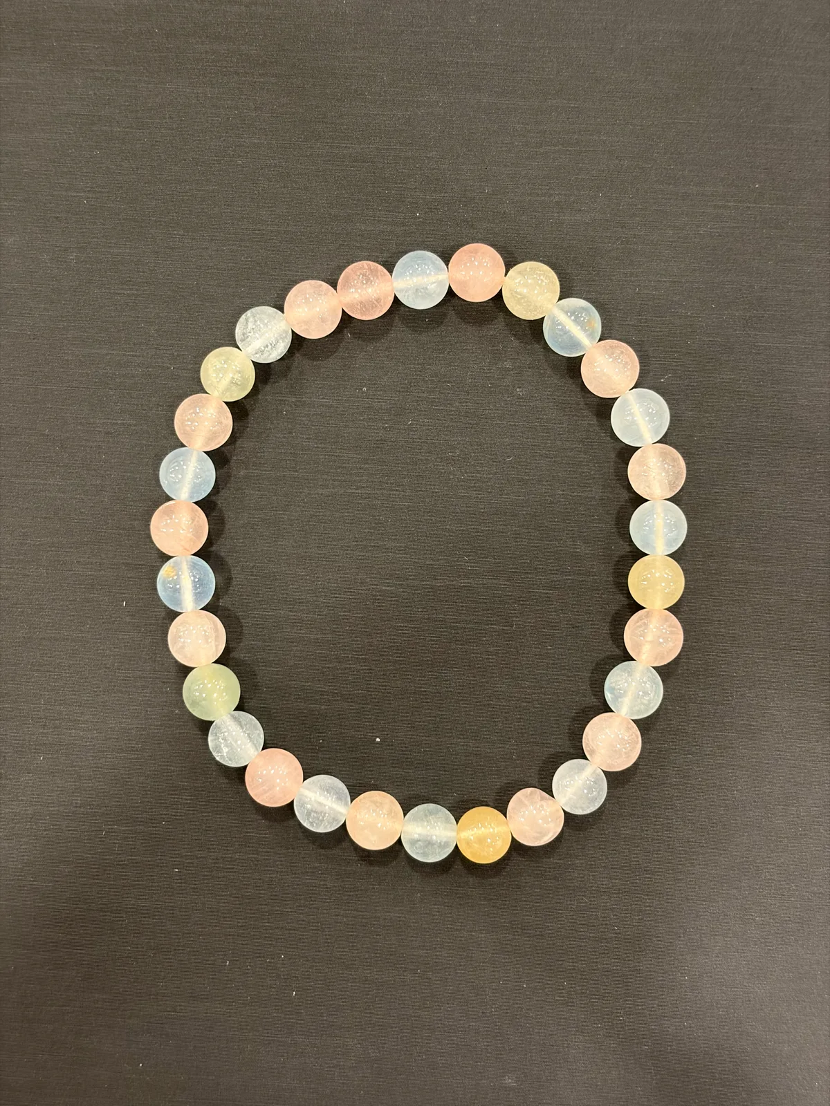 多色綠柱石・手串珠 BER-B-0-00006