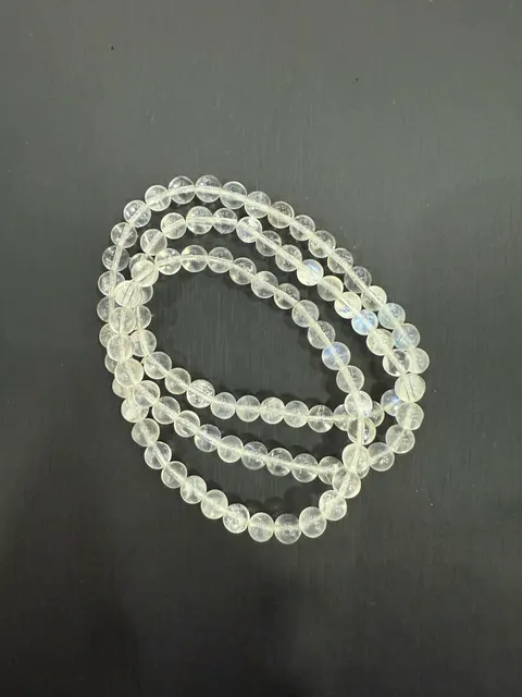 無色(白色)月光石・長串珠 FEL-B-0-00006